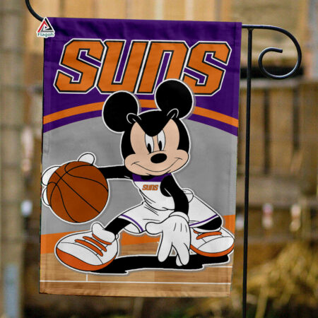 Phoenix Suns x Mickey Basketball Flag, NBA Premium Flag