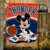 Oklahoma City Thunder x Mickey Basketball Flag, NBA Premium Flag