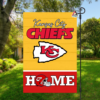 Kansas City Chiefs Football Flag, KC Wolf Mascot Personalized Football Fan Welcome Flags, Custom Family Name NFL Premium Decor