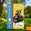 Garden Flag PSD Mockup Los Angeles Chargers Back