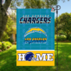 Garden Flag PSD Mockup Los Angeles Chargers Front