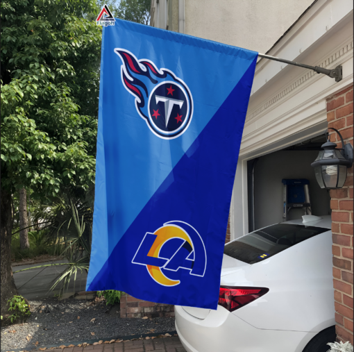 Titans vs Rams House Divided Flag, NFL House Divided Flag