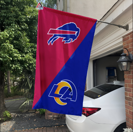 Bills vs Rams House Divided Flag, NFL House Divided Flag