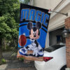 Orlando Magic x Mickey Basketball Flag, NBA Premium Flag