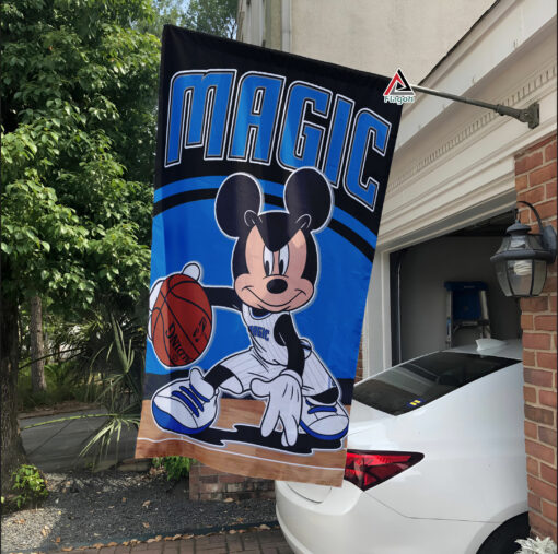 Orlando Magic x Mickey Basketball Flag, NBA Premium Flag