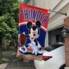 Oklahoma City Thunder x Mickey Basketball Flag, NBA Premium Flag