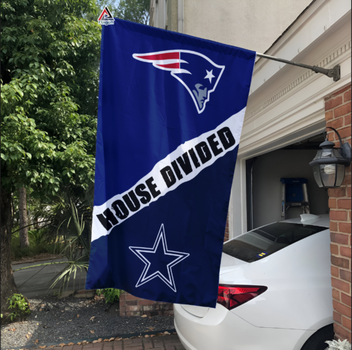 Patriots vs Ravens House Divided Flag, NFL House Divided Flag