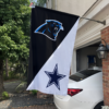 Carolina Panthers vs Dallas Cowboys House Divided Flag, NFL House Divided Flag