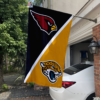 Arizona Cardinals vs Jacksonville Jaguars House Divided Flag, NFL House Divided Flag