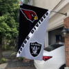 Arizona Cardinals vs Las Vegas Raiders House Divided Flag, NFL House Divided Flag