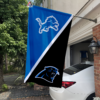 House Flag Mockup 1Detroit Lions vs Carolina Panthers House Divided Flag NFL House Divided Flag 36