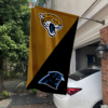 Jacksonville Jaguars vs Carolina Panthers House Divided Flag, NFL House Divided Flag