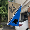 House Flag Mockup 1New Orleans Saints vs Carolina Panthers House Divided Flag NFL House Divided Flag 123