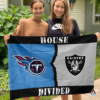 Tennessee Titans vs Las Vegas Raiders House Divided Flag, NFL House Divided Flag