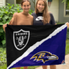 House Flag Mockup 3 NGANG 1 Baltimore Ravens vs Las Vegas Raiders House Divided Flag NFL House Divided Flag 29