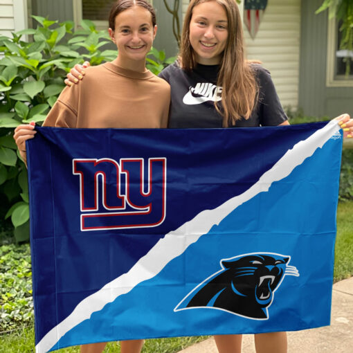 Giants vs Panthers House Divided Flag, NFL House Divided Flag