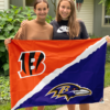 House Flag Mockup 3 NGANG Baltimore Ravens vs Cincinnati Bengals 24