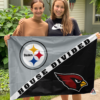Pittsburgh Steelers vs Arizona Cardinals House Divided Flag, NFL House Divided Flag