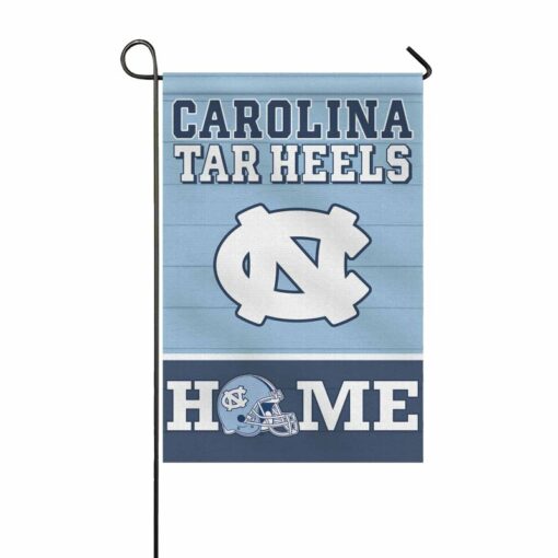 North Carolina Tar Heels Football Flag, UNC Rameses Mascot Welcome Sign, Custom Family Name NCAA Premium Decor