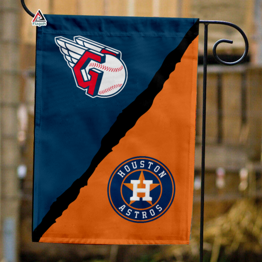 Guardians vs Astros House Divided Flag, MLB House Divided Flag