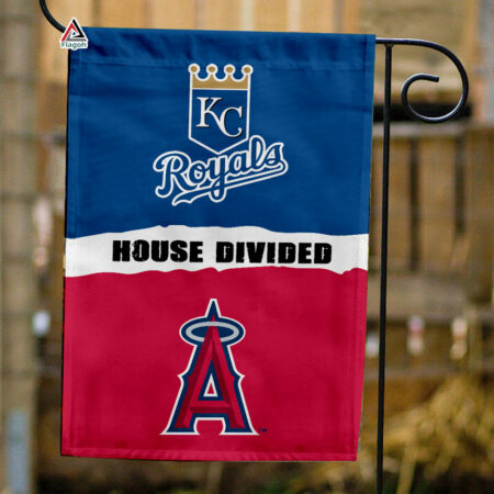 Royals vs Angels House Divided Flag, MLB House Divided Flag