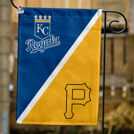 Royals vs Pirates House Divided Flag, MLB House Divided Flag