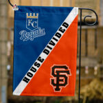 Royals vs Giants House Divided Flag, MLB House Divided Flag