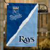 Royals vs Rays House Divided Flag, MLB House Divided Flag
