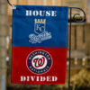 Royals vs Nationals House Divided Flag, MLB House Divided Flag