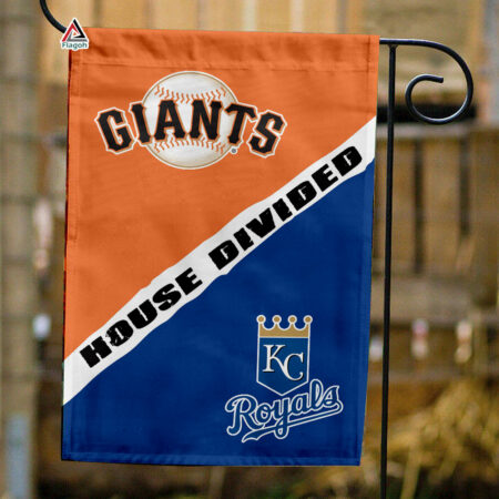 Giants vs Royals House Divided Flag, MLB House Divided Flag