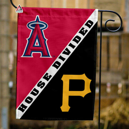 Angels vs Pirates House Divided Flag, MLB House Divided Flag