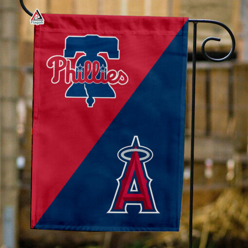 Phillies vs Angels House Divided Flag, MLB House Divided Flag