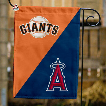 Giants vs Angels House Divided Flag, MLB House Divided Flag