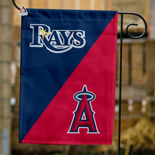 Rays vs Angels House Divided Flag, MLB House Divided Flag