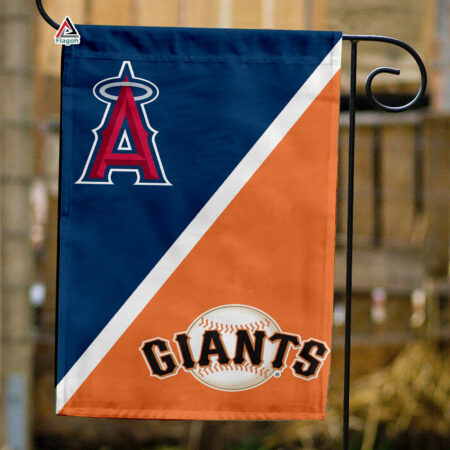 Angels vs Giants House Divided Flag, MLB House Divided Flag