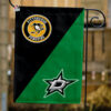 Penguins vs Stars House Divided Flag, NHL House Divided Flag