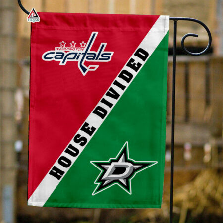 Capitals vs Stars House Divided Flag, NHL House Divided Flag