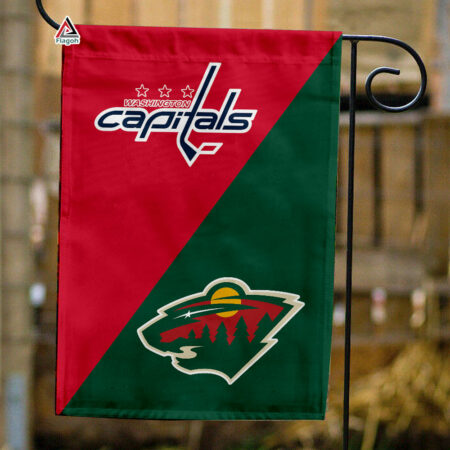 Capitals vs Wild House Divided Flag, NHL House Divided Flag