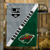 Kings vs Wild House Divided Flag, NHL House Divided Flag