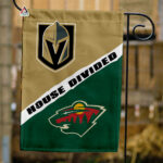 Golden Knights vs Wild House Divided Flag, NHL House Divided Flag