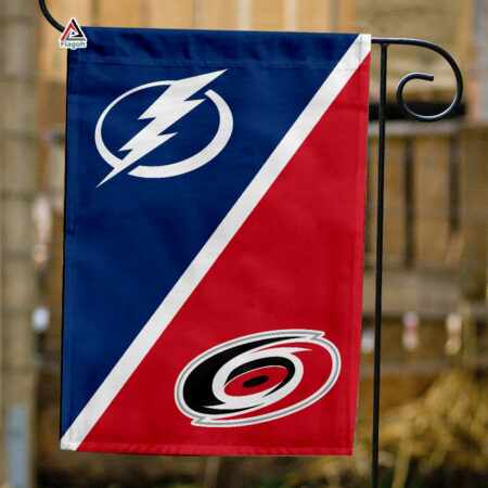 Lightning vs Hurricanes House Divided Flag, NHL House Divided Flag