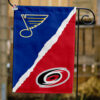 Blues vs Hurricanes House Divided Flag, NHL House Divided Flag