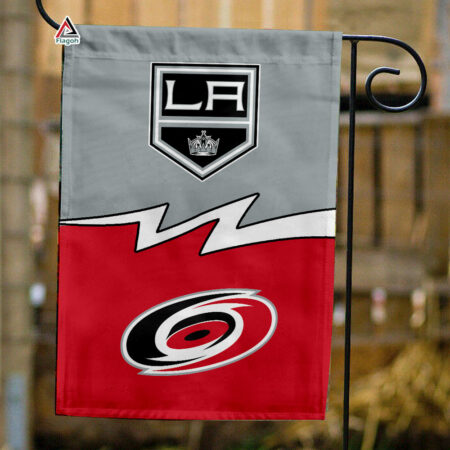 Kings vs Hurricanes House Divided Flag, NHL House Divided Flag