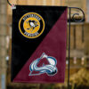 Penguins vs Avalanche House Divided Flag, NHL House Divided Flag