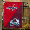 Capitals vs Avalanche House Divided Flag, NHL House Divided Flag