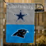 Cowboys vs Panthers House Divided Flag, NFL House Divided Flag
