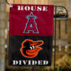 Angels vs Orioles House Divided Flag, MLB House Divided Flag