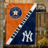 Astros vs Yankees House Divided Flag, MLB House Divided Flag