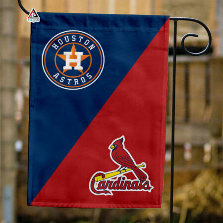 Astros vs Cardinals House Divided Flag, MLB House Divided Flag