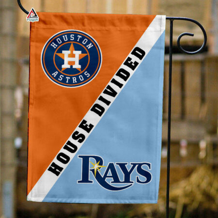 Astros vs Rays House Divided Flag, MLB House Divided Flag